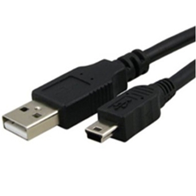 CABLE USB V2.0 A MINI B 5PIN NEGRO 1.8 MTS