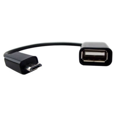 CABLE USB OTG MICRO--> USB HEMBRA BLISTE (COL: ROJO, ROSA, NARANJA, AMARILLO, VERDE, GRIS, NEGRO)
