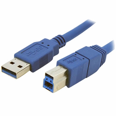 CABLE USB V3.0 A-B 1.8 MTS. AZUL
