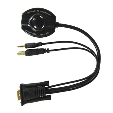 CONVERTIDOR VGA A HDMI C/USB