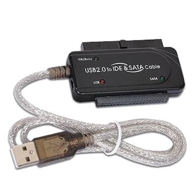 CONVERTIDOR USB  A IDE Y SATA VERSIÓN 2.0