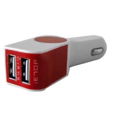 CARGADOR USB P/AUTO GAL+LIGHT+MICRO BCO