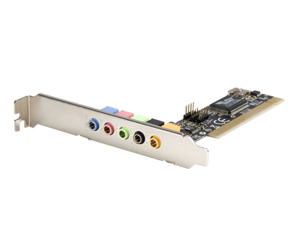 StarTech PCISOUND5LP 5 Channels PCI Low Profile Sound Adapter Card – 24 Bits