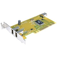 StarTech PCI1394_2LP 3 Port PCI Low Profile 1394a FireWire Adapter Card w/ Video Editing Kit
