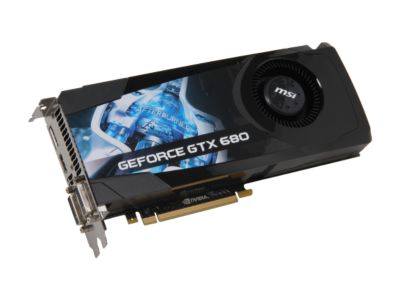 MSI N680GTX-PM2D2GD5 GeForce GTX 680 2GB 256-bit GDDR5 PCI Express 3.0 x16 HDCP Ready SLI Support Video Card