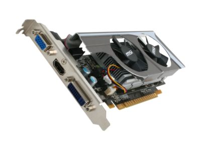 MSI N440GT-MD1GD3/LP GeForce GT 440 (Fermi) 1GB 128-bit DDR3 PCI Express 2.0 x16 HDCP Ready Video Card