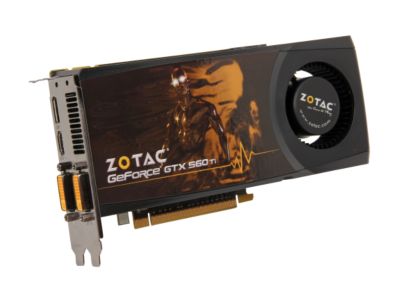 ZOTAC ZT-50306-10M GeForce GTX 560 Ti (Fermi) 1GB 256-bit GDDR5 PCI Express 2.0 x16 HDCP Ready SLI Support Video Card