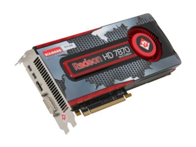 DIAMOND 7870PE52G Radeon HD 7870 GHz Edition 2GB 256-bit GDDR5 PCI Express 3.0 x16 HDCP Ready CrossFireX Support Video Card
