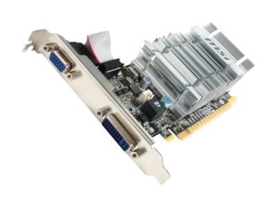 MSI N8400GS-D1GD3H/LP GeForce 8400 GS 1GB 64-bit DDR3 PCI Express 2.0 x16 HDCP Ready Low Profile Video Card