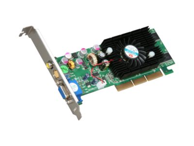 JATON 3DFORCE FX5200TV GeForce FX 5200 128MB 64-bit DDR AGP 4X/8X Low Profile Ready Video Card