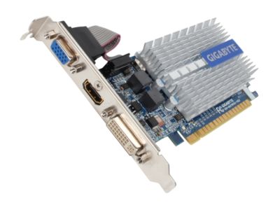 GIGABYTE GV-N210SL-1GI GeForce 210 1GB 64-bit DDR3 PCI Express 2.0 x16 HDCP Ready Low Profile Ready Video Card