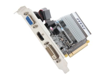 MSI R5450-MD1GD3H/LP Radeon HD 5450 1GB 64-bit DDR3 PCI Express 2.0 x16 HDCP Ready Low Profile Video Card