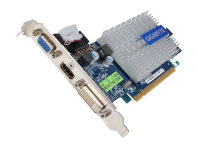 GIGABYTE GV-R645SL-1GI Radeon HD 6450 1GB 64-bit DDR3 PCI Express 2.1 x16 HDCP Ready Low Profile Video Card