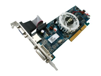 HIS H435F512HA Radeon HD 4350 512MB 64-bit DDR3 AGP 4X/8X HDCP Ready Low Profile Ready Video Card