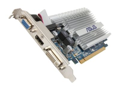 ASUS 8400GS-1GD3-SL GeForce 8400 GS 1GB 64-bit DDR3 PCI Express 2.0 x16 HDCP Ready Video Card