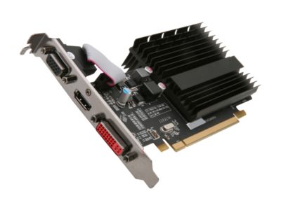 XFX HD-545X-ZQH2 Radeon HD 5450 1GB 64-bit DDR3 PCI Express 2.1 x16 HDCP Ready Low Profile Ready Video Card