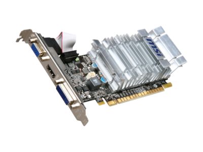 MSI N8400GS-MD1GD3H/LP GeForce 8400 GS 1GB 64-bit DDR3 PCI Express 2.0 x16 HDCP Ready Low Profile Video Card