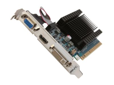 PNY VCGG2101D3XPB GeForce 210 1GB 64-bit DDR3 PCI Express 2.0 x16 HDCP Ready Low Profile Ready Video Card