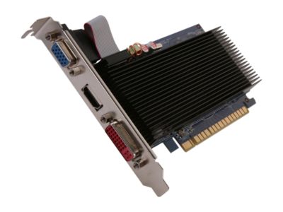 ECS N8400GSC-1GQM-H2 GeForce 8400 GS 1GB 64-bit DDR3 PCI Express 2.0 x16 HDCP Ready Video Card