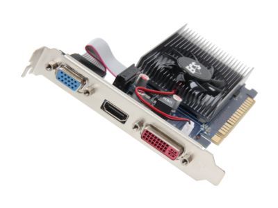 ECS GT620C-2GR3-QFT GeForce GT 620 2GB 64-bit DDR3 PCI Express 2.0 x16 HDCP Ready Video Card