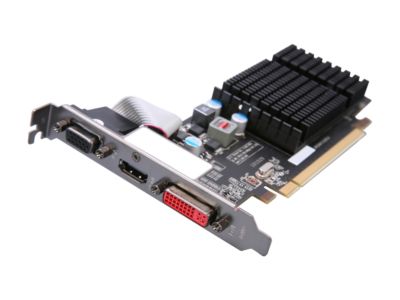 XFX One ON-XFX1-STD2 512MB 32-bit DDR3 PCI Express 2.1 x16 HDCP Ready Low Profile Ready Video Card