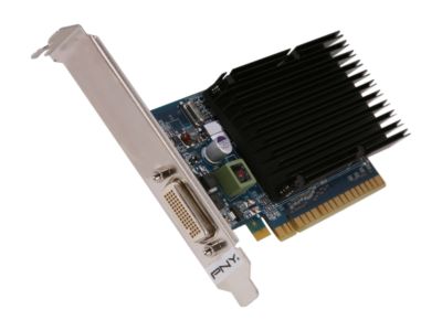 PNY Commercial Series VCG84DMS1D3SXPB-CG GeForce 8400 GS 1GB 64-bit DDR3 PCI Express 2.0 x16 Low Profile Video Card