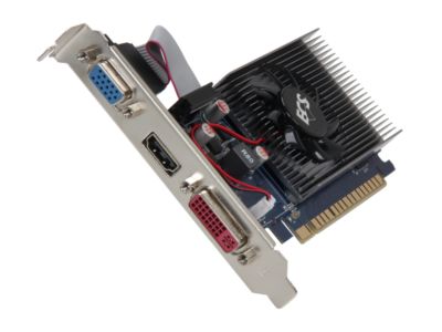 ECS NGT430C-1GQM-F2 GeForce GT 430 (Fermi) 1GB 64-bit DDR3 PCI Express 2.0 x16 HDCP Ready Video Card