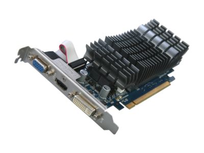 ASUS EN210 Silent/DI/512MD3/V2(LP) GeForce 210 512MB 64-bit DDR3 PCI Express 2.0 x16 HDCP Ready Low Profile Ready Video Card