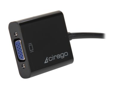 Cirago Mini DisplayPort to VGA (HD-15) Active Adapter DPA2011 Mini DisplayPort to VGA Interface