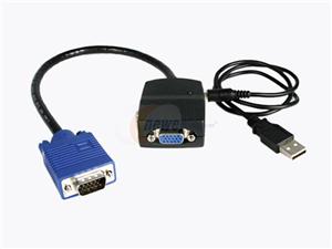 StarTech 2 Port VGA Video Splitter - USB Powered ST122LE VGA Interface