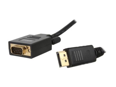 StarTech 6 ft DisplayPort to VGA Cable DP2VGAMM6 DisplayPort to VGA Interface