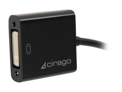 Cirago Mini DisplayPort to DVI Single Link Active Adapter DPA2021 Mini DisplayPort to DVI Interface