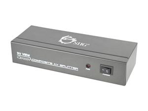 SIIG 1x4 Composite Video & Audio Splitter CE-CM0311-S1 Component Interface - OEM