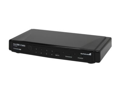 StarTech 4-to-1 HDMI Video Switch with Remote Control VS410HDMIE HDMI Interface