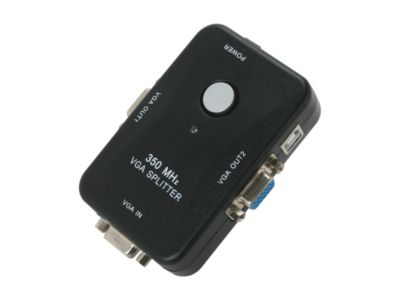 SABRENT 2 Port VGA Video Splitter with up to 2048×1536 High Resolution and 350Mhz VD-VS2P VGA Interface