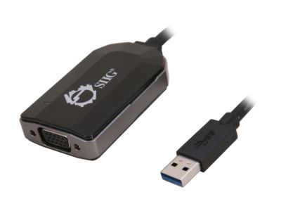 SIIG USB 3.0 to VGA Multi Monitor Video Adapter JU-VG0211-S1 USB 3.0 to VGA Interface - OEM