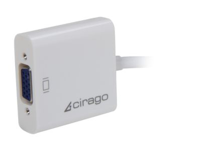 Cirago Mini DisplayPort to VGA (HD-15) Adapter DPN2012 Mini DisplayPort to VGA Interface