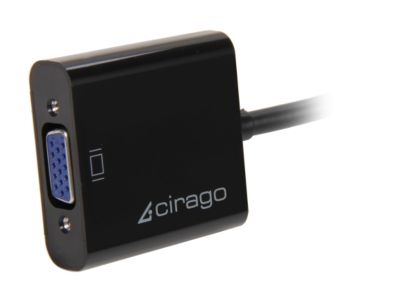 Cirago DisplayPort to VGA (HD-15) Adapter DPA1011 DisplayPort to VGA Interface