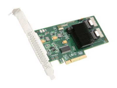 LSI Internal SATA/SAS 9211-8i 6Gb/s PCI-Express 2.0 RAID Controller Card, Single