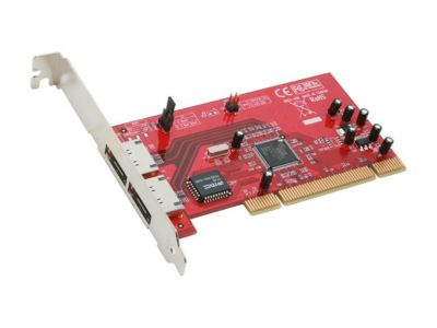 Rosewill RC-220 Silicon Image PCI 2 x eSATA 1.5G non-RAID Controller Card Also includes an additional Low Profile Size PCI Bracket