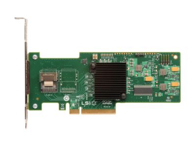 LSI MegaRAID Internal Low-Power SATA/SAS 9240-4i 6Gb/s PCI-Express 2.0 RAID Controller Card, Single