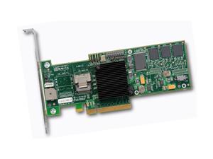 LSI LSI00181 MegaRAID SATA/SAS 8704EM2 3Gb/s PCI-Express x8 Low Profile w/ 128MB onboard memory RAID Controller Card