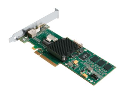 Intel RAID SAS/SATA 4 internal port w/ 128MB cache memory PCI-E x8 Controller Card (SRCSASLS4I)