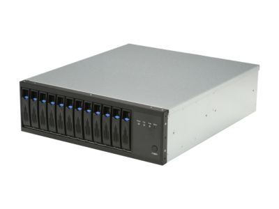 Habey DS-1280 12 3.5" Drive Bays One 12.0 Gbps Mini SAS (SFF 8088) connector 3U 12-bay SAS Expander Direct Attached SAS/SATA JBOD Storage Array