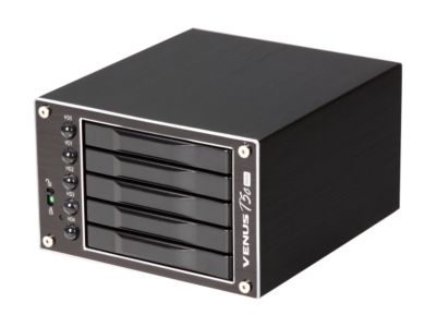 AMS VENUS T5C mini DS-2250C RAID levels: JBOD, Clone, 0, 1, 3, 5 and 10 eSATA + USB 3.0 5-Bay SATA RAID Sub-System