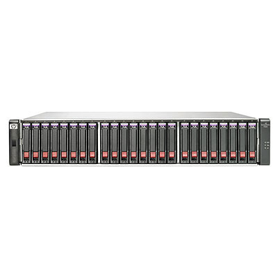 HP StorageWorks P2000 G3 BK831A 1 GbE iSCSI (4) Ports per controller iSCSI MSA Dual Controller SFF Array System
