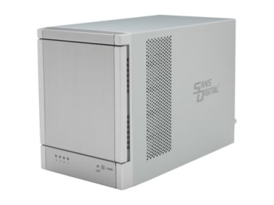 Sans Digital 4-Bay eSATA RAID 0/1/10/5/JBOD Tower Storage Enclosure w/ 6G PCIe Card TR4M+ (Silver)