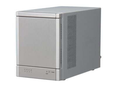 Sans Digital 4-Bay SAS/SATA JBOD Compact Tower Enclosure w/ Mini-SAS (SFF-8088) x 1 TR4X+ (Silver)