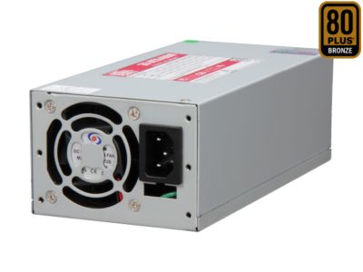Athena Power AP-U2ATX40P8 20+4Pin 400W Single 2U EPS 80 PLUS Server Power Supply - OEM