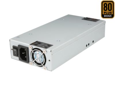 Athena Power AP-U1ATX40P8 20+4Pin 400W Single 1U EPS 80 PLUS Server Power Supply - OEM